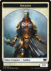 Soldier // Spirit Double-Sided Token [Commander 2014 Tokens] | Tables and Towers