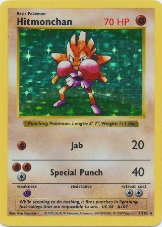 Hitmonchan (7/102) [Base Set Shadowless Unlimited] | Tables and Towers