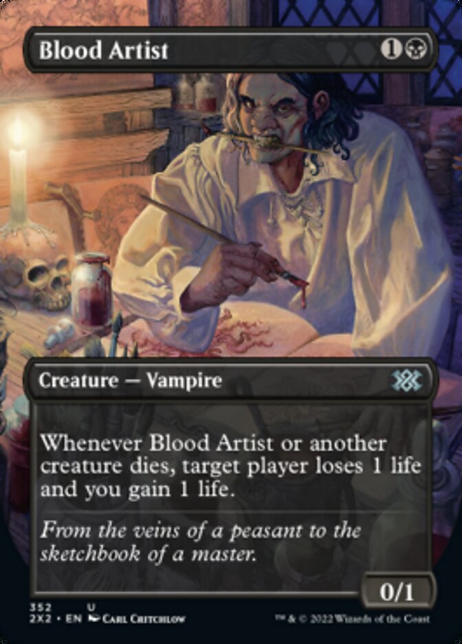 Blood Artist (Borderless Alternate Art) [Double Masters 2022] | Tables and Towers