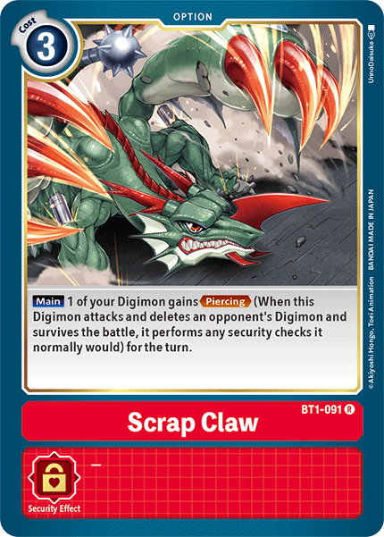 Scrap Claw [BT1-091] [Release Special Booster Ver.1.5] | Tables and Towers