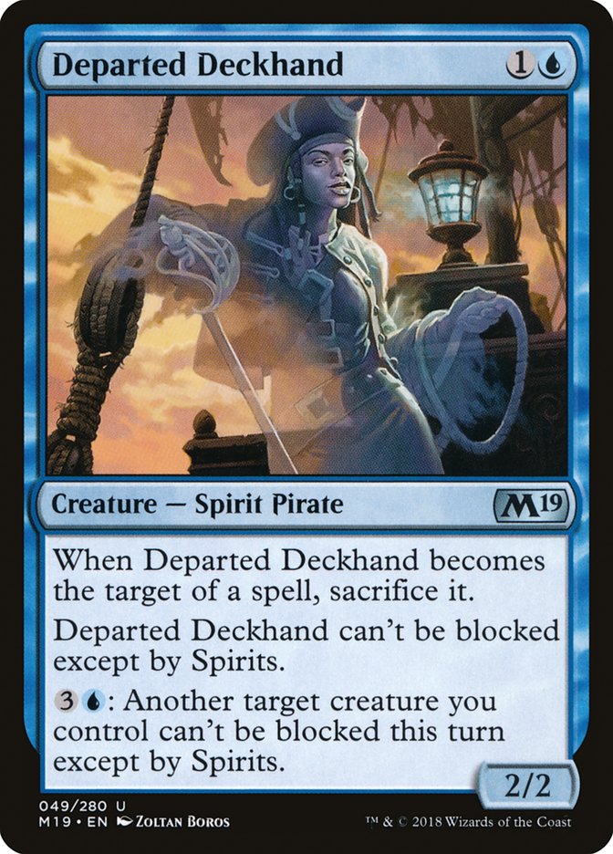 Departed Deckhand [Core Set 2019] | Tables and Towers