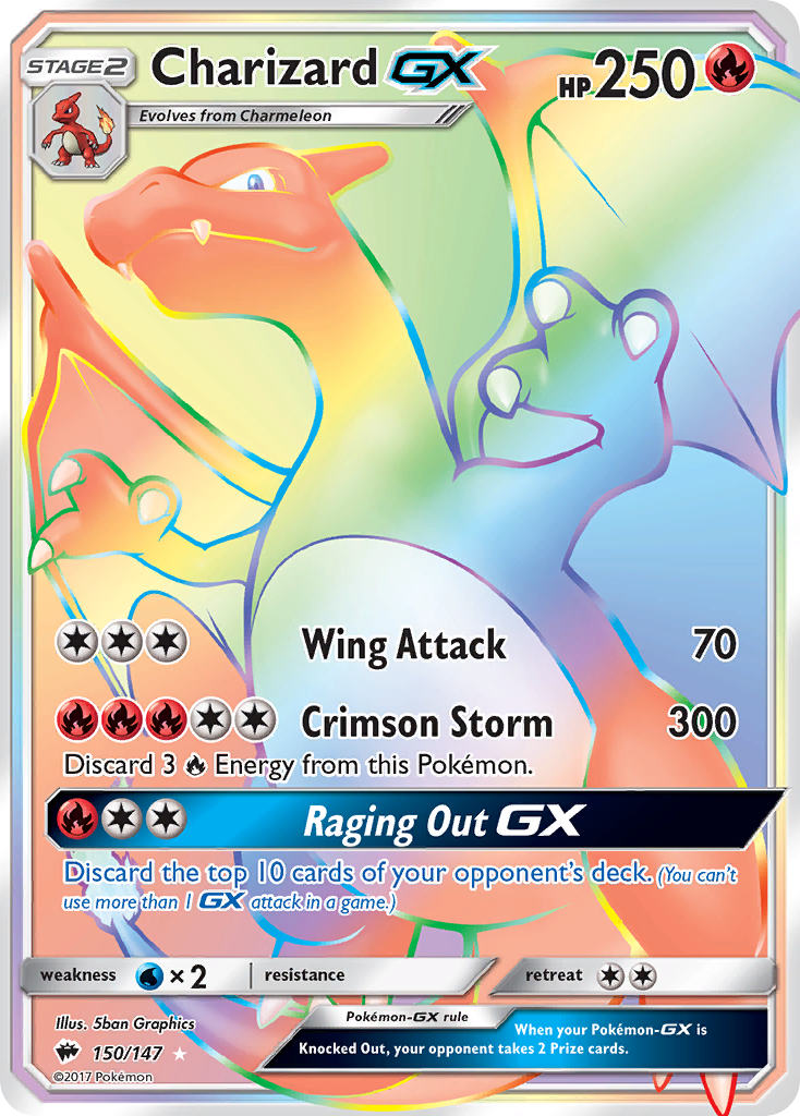 Charizard GX (150/147) [Sun & Moon: Burning Shadows] | Tables and Towers