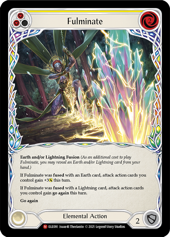 Fulminate [ELE091] (Tales of Aria)  1st Edition Rainbow Foil | Tables and Towers