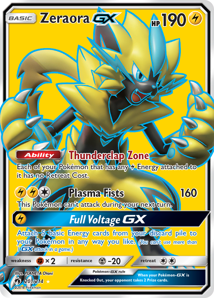 Zeraora GX (201/214) [Sun & Moon: Lost Thunder] | Tables and Towers