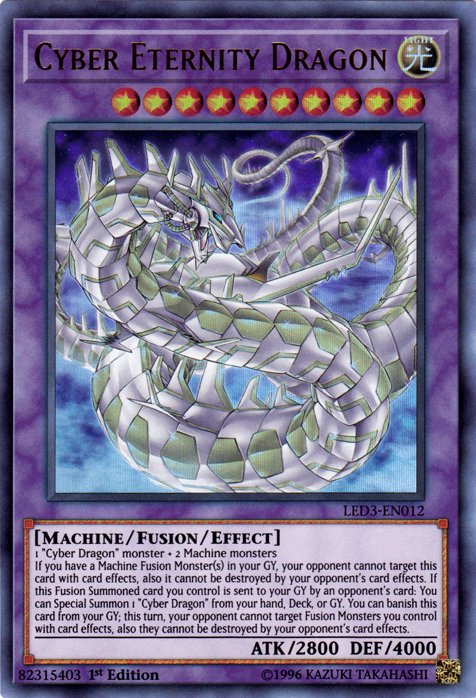 Cyber Eternity Dragon [LED3-EN012] Ultra Rare | Tables and Towers