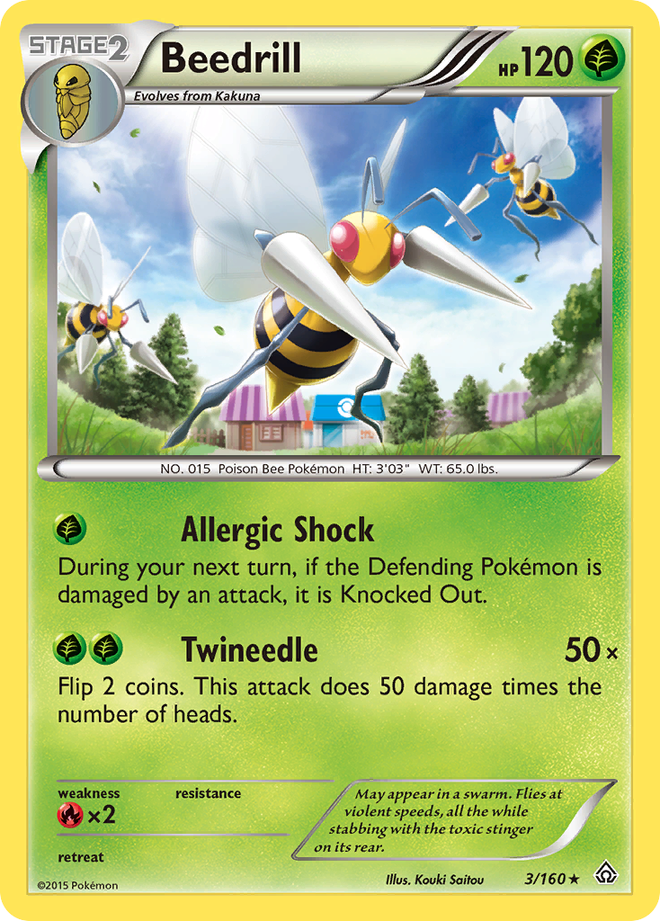 Beedrill (3/160) [XY: Primal Clash] | Tables and Towers