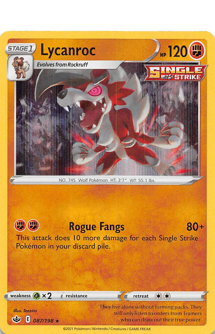 Lycanroc (087/198) [Sword & Shield: Chilling Reign] | Tables and Towers