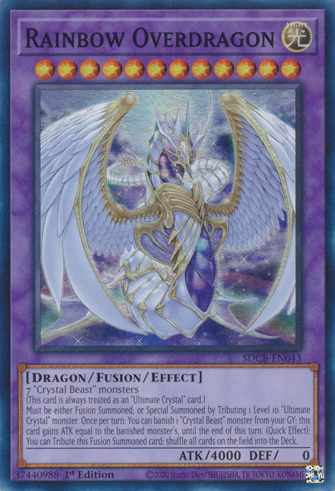 Rainbow Overdragon [SDCB-EN043] Super Rare | Tables and Towers