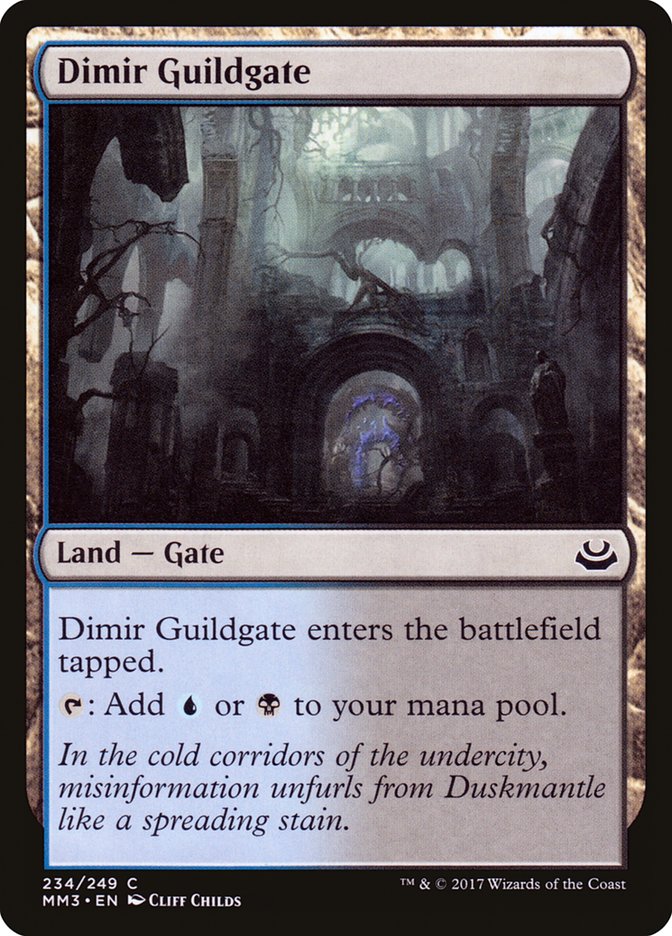 Dimir Guildgate [Modern Masters 2017] | Tables and Towers