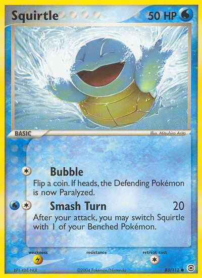 Squirtle (83/112) [EX: FireRed & LeafGreen] | Tables and Towers