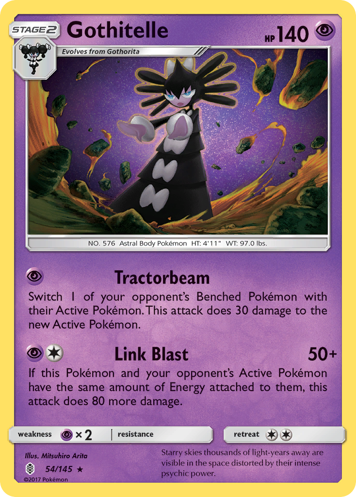 Gothitelle (54/145) [Sun & Moon: Guardians Rising] | Tables and Towers