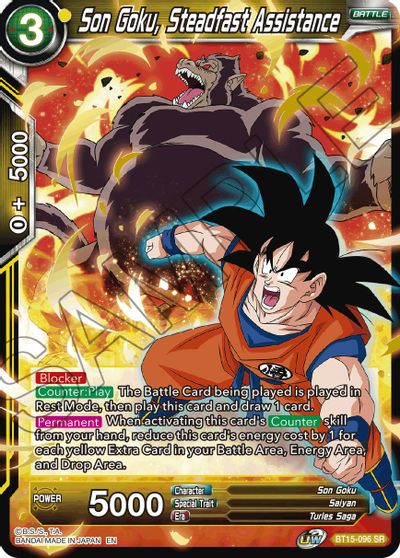 Son Goku, Steadfast Assistance (BT15-096) [Saiyan Showdown] | Tables and Towers