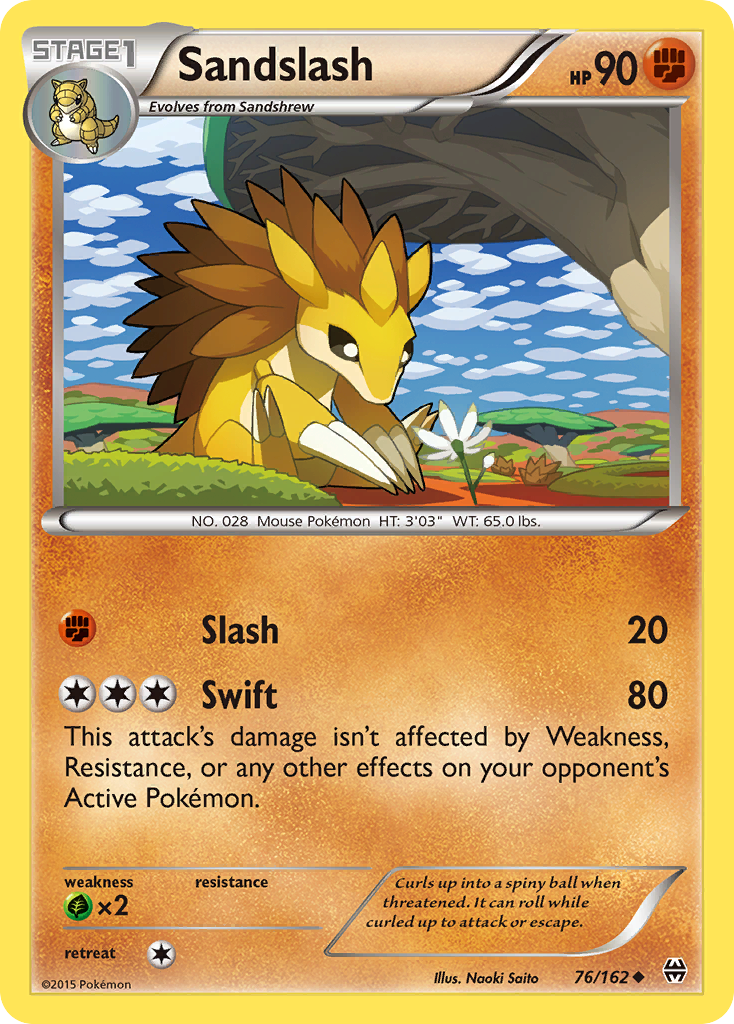 Sandslash (76/162) [XY: BREAKthrough] | Tables and Towers