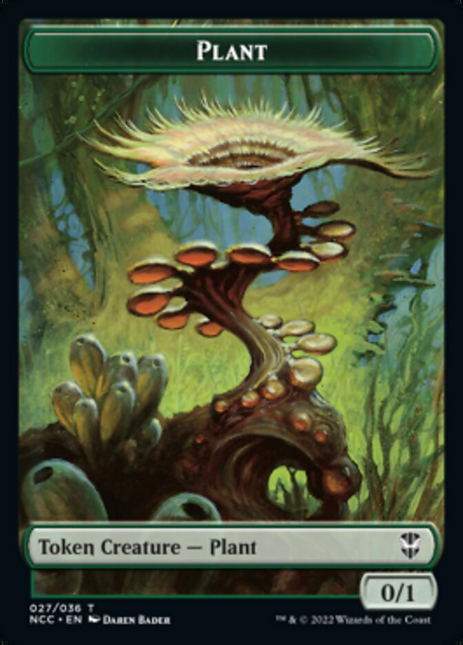 Plant // Treasure (015) Double-Sided Token [Streets of New Capenna Commander Tokens] | Tables and Towers