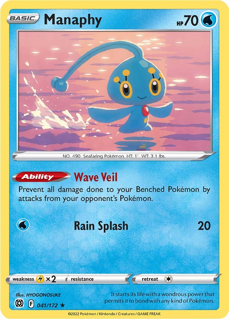 Manaphy (041/172) [Sword & Shield: Brilliant Stars] | Tables and Towers