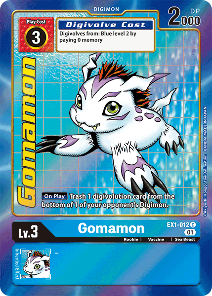 Gomamon [EX1-012] (Alternate Art) [Classic Collection] | Tables and Towers