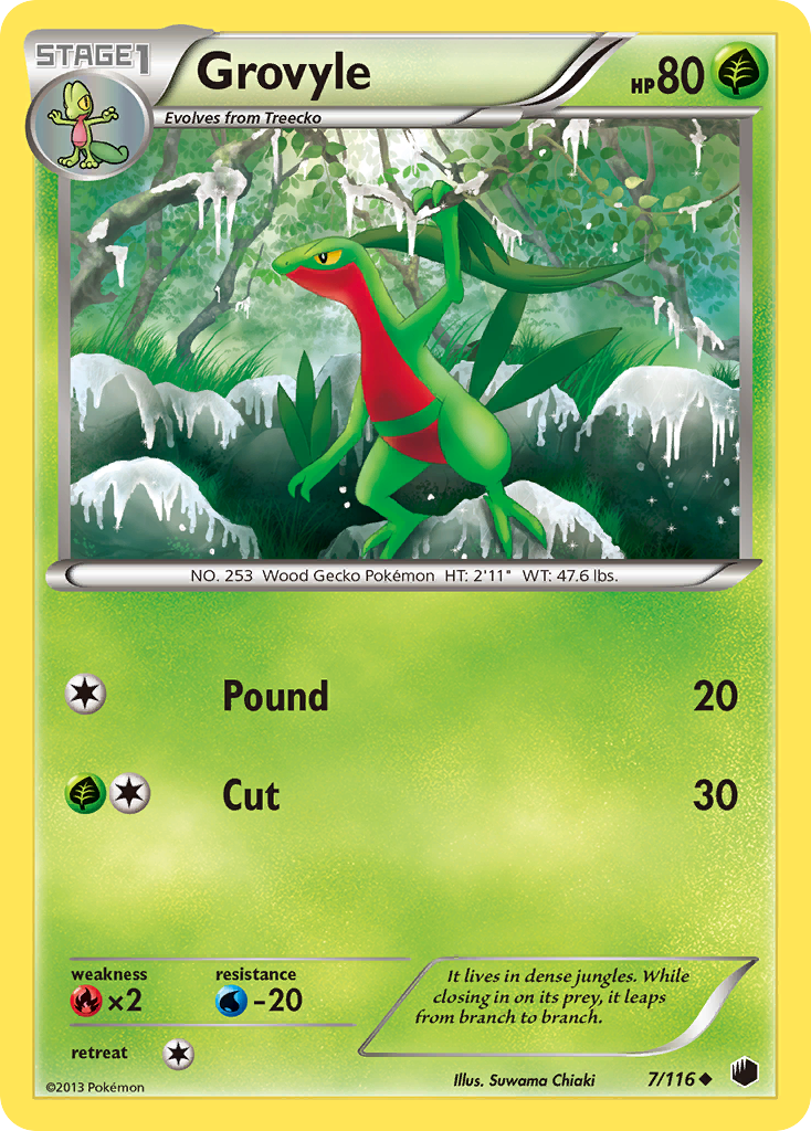 Grovyle (7/116) [Black & White: Plasma Freeze] | Tables and Towers