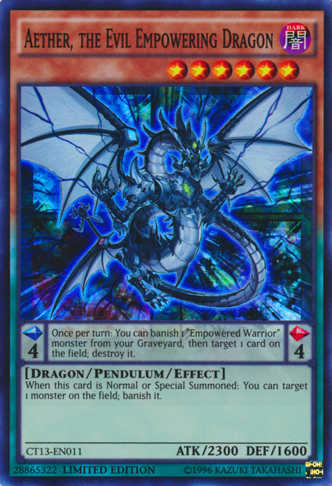 Aether, the Evil Empowering Dragon [CT13-EN011] Super Rare | Tables and Towers