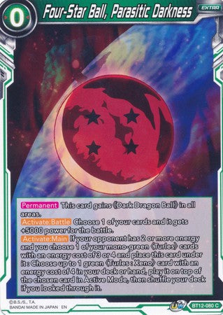 Four-Star Ball, Parasitic Darkness (BT12-080) [Vicious Rejuvenation] | Tables and Towers