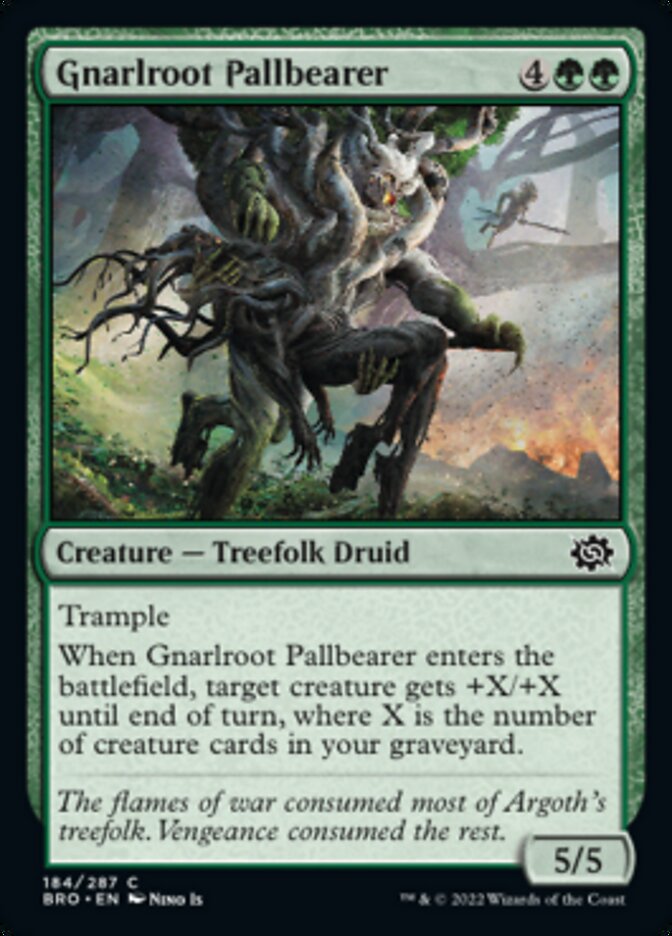 Gnarlroot Pallbearer [The Brothers' War] | Tables and Towers