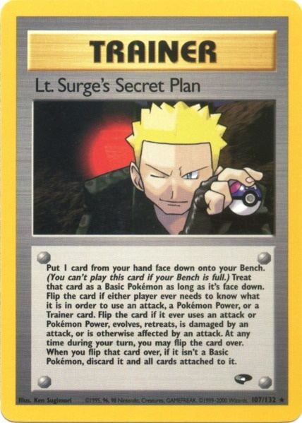 Lt. Surge's Secret Plan (107/132) [Gym Challenge Unlimited] | Tables and Towers