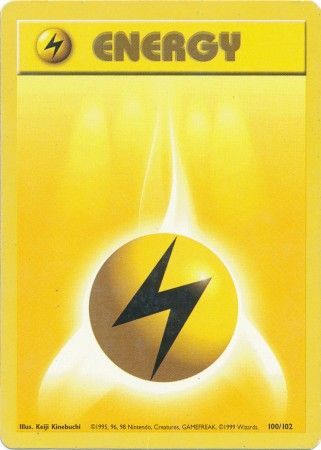 Lightning Energy (100/102) [Base Set Unlimited] | Tables and Towers