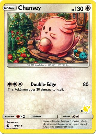 Chansey (46/68) (Pikachu Stamp #5) [Battle Academy 2020] | Tables and Towers