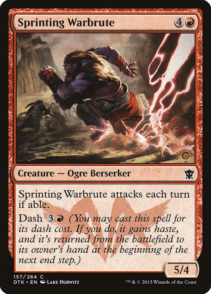 Sprinting Warbrute [Dragons of Tarkir] | Tables and Towers