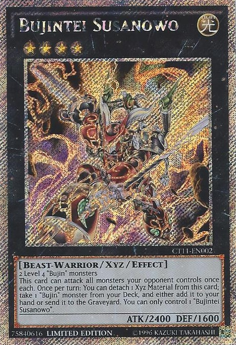 Bujintei Susanowo [CT11-EN002] Secret Rare | Tables and Towers