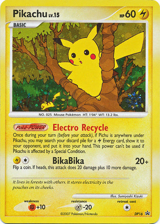 Pikachu (DP16) [Countdown Calendar Promos] | Tables and Towers