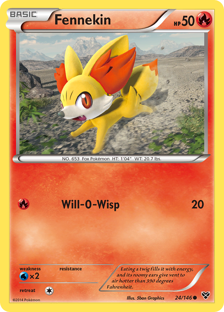 Fennekin (24/146) [XY: Base Set] | Tables and Towers