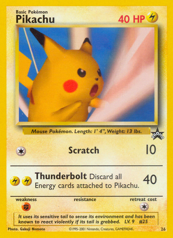 Pikachu (26) [Wizards of the Coast: Black Star Promos] | Tables and Towers