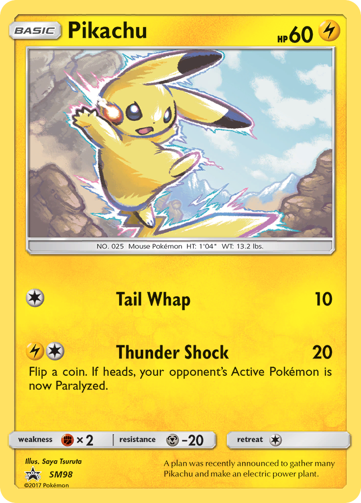 Pikachu (SM98) [Sun & Moon: Black Star Promos] | Tables and Towers