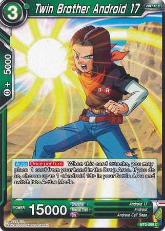 Twin Brother Android 17 (BT2-089) [Union Force] | Tables and Towers