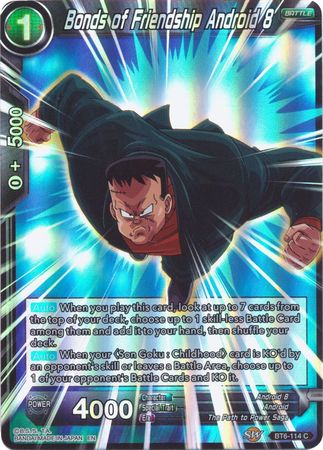 Bonds of Friendship Android 8 (Reprint) (BT6-114) [Battle Evolution Booster] | Tables and Towers