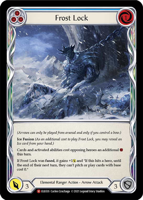 Frost Lock [ELE035] (Tales of Aria)  1st Edition Rainbow Foil | Tables and Towers