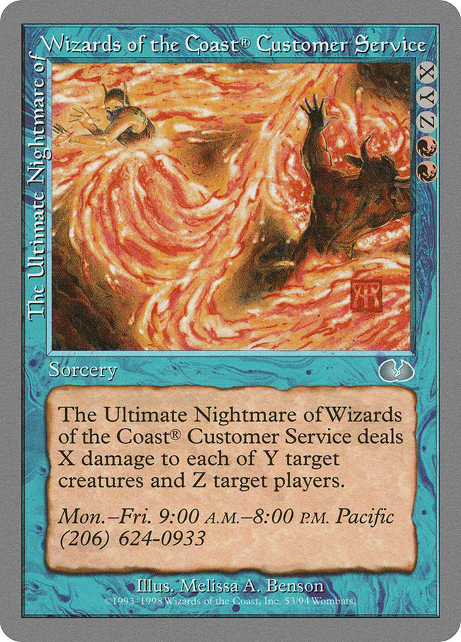 The Ultimate Nightmare of Wizards of the Coast® Customer Service [Unglued] | Tables and Towers