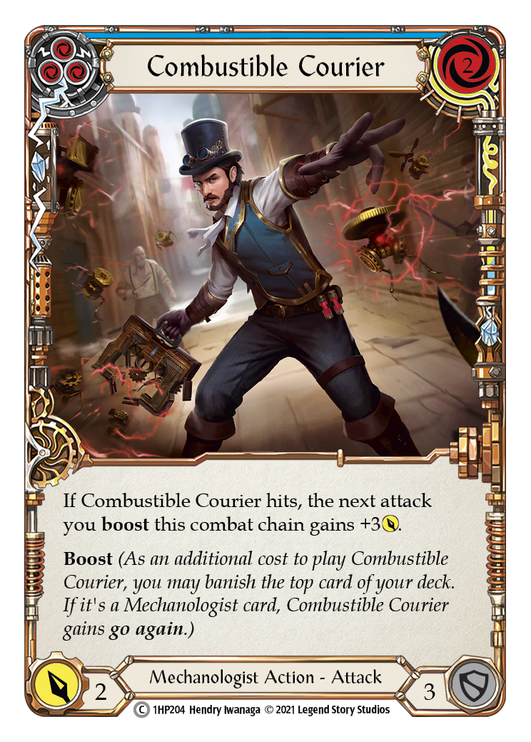 Combustible Courier (Blue) [1HP204] (History Pack 1) | Tables and Towers