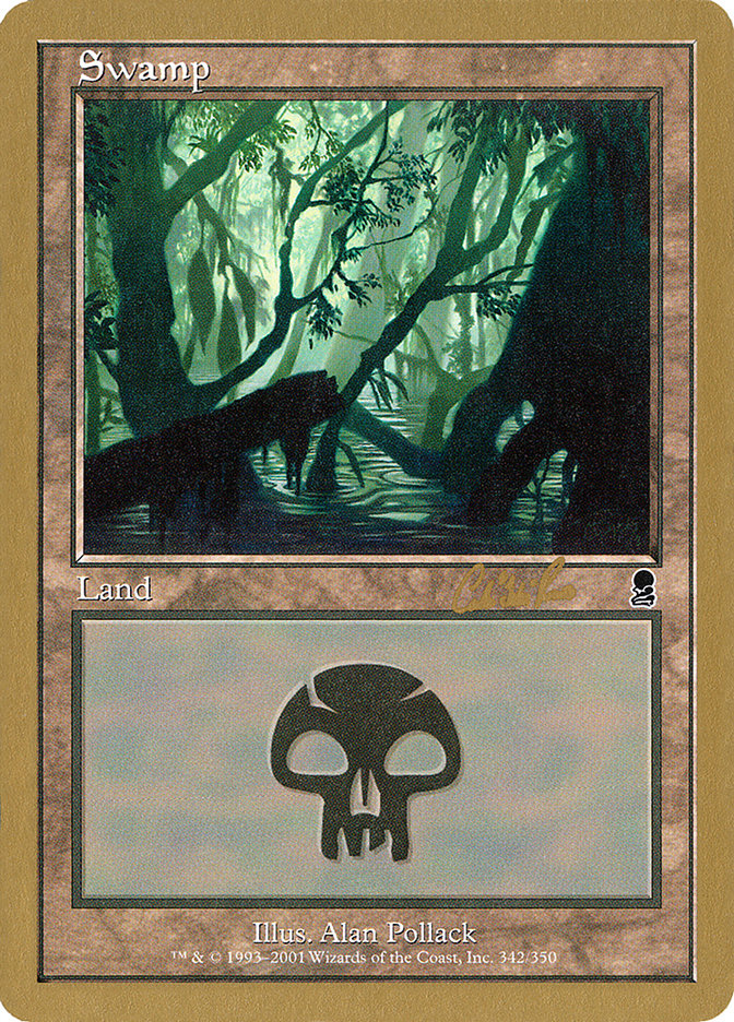 Swamp (cr342) (Carlos Romao) [World Championship Decks 2002] | Tables and Towers