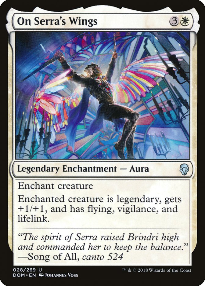 On Serra's Wings [Dominaria] | Tables and Towers