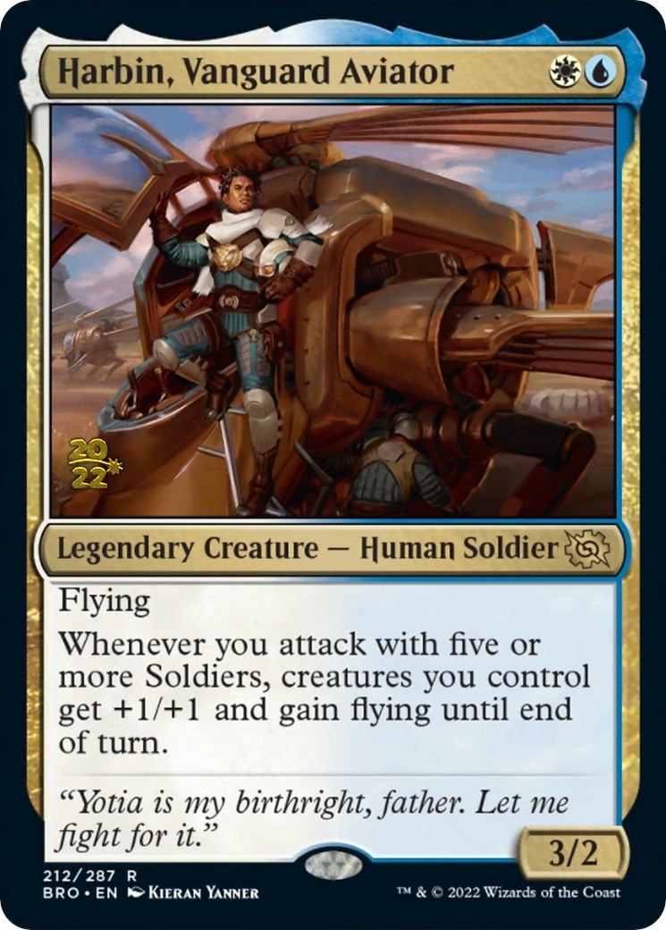 Harbin, Vanguard Aviator [The Brothers' War Prerelease Promos] | Tables and Towers