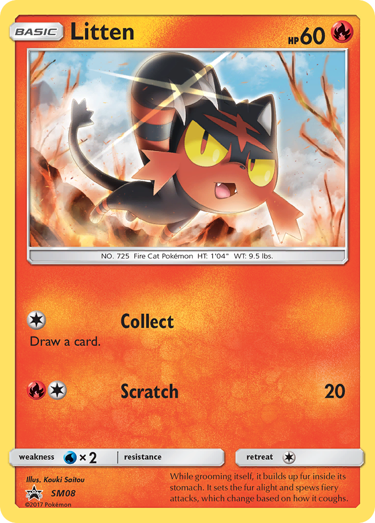 Litten (SM08) [Sun & Moon: Black Star Promos] | Tables and Towers