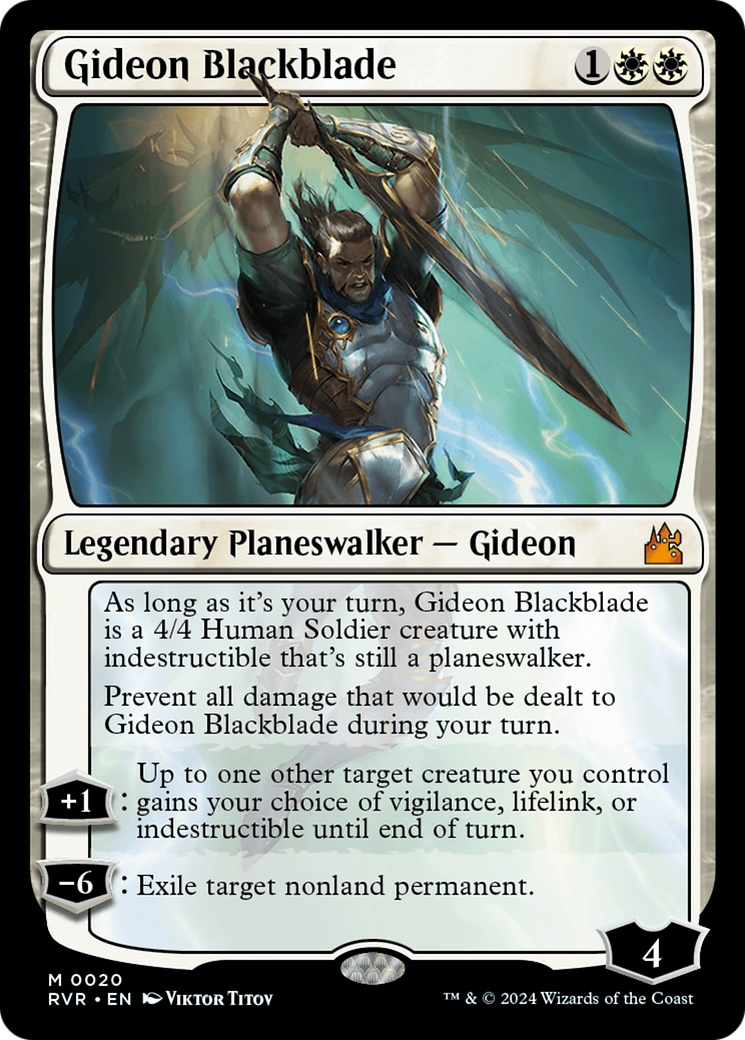 Gideon Blackblade [Ravnica Remastered] | Tables and Towers