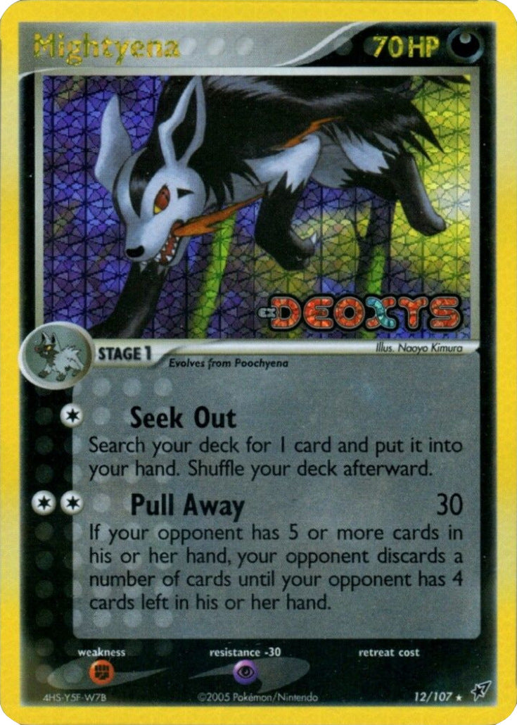 Mightyena (12/107) (Stamped) [EX: Deoxys] | Tables and Towers