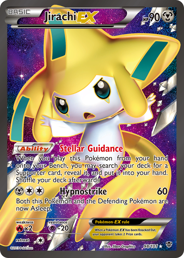 Jirachi EX (98/101) [Black & White: Plasma Blast] | Tables and Towers