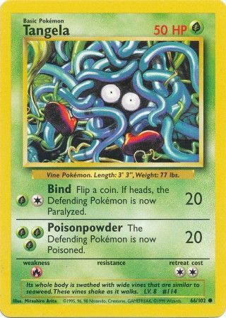 Tangela (66/102) [Base Set Unlimited] | Tables and Towers