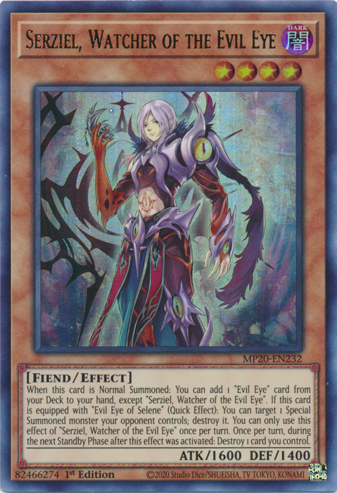 Serziel, Watcher of the Evil Eye [MP20-EN232] Ultra Rare | Tables and Towers