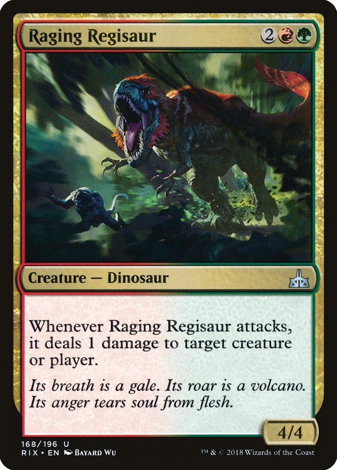 Raging Regisaur [Rivals of Ixalan] | Tables and Towers