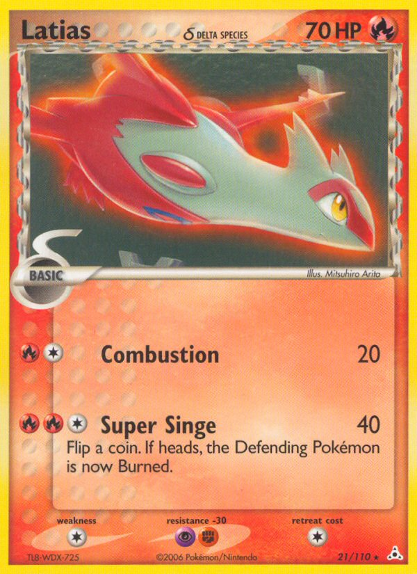 Latias (21/110) (Delta Species) [EX: Holon Phantoms] | Tables and Towers