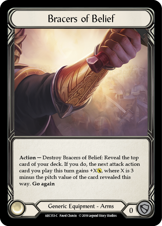 Bracers of Belief [ARC153-C] (Arcane Rising)  1st Edition Cold Foil | Tables and Towers